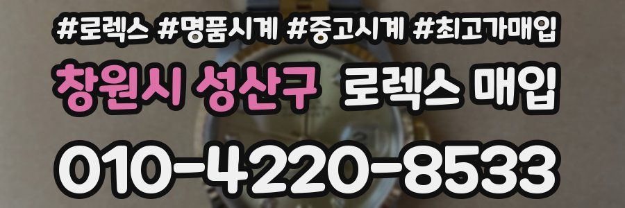 창원시 성산구 로렉스 매입