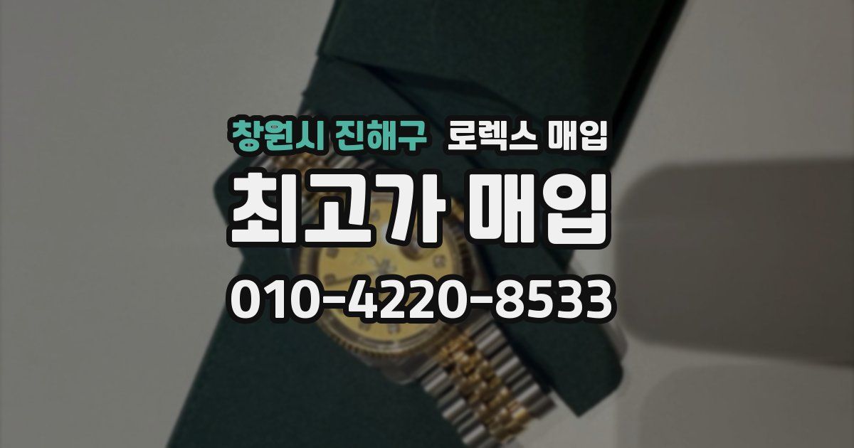 창원시 진해구 로렉스 매입
