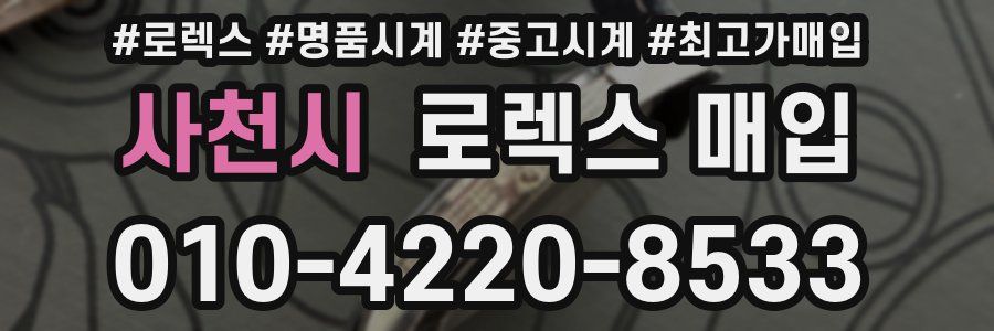 사천시 로렉스 매입
