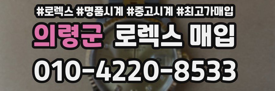 의령군 로렉스 매입