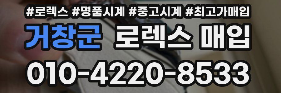 거창군 로렉스 매입