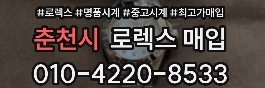 춘천시 로렉스 매입