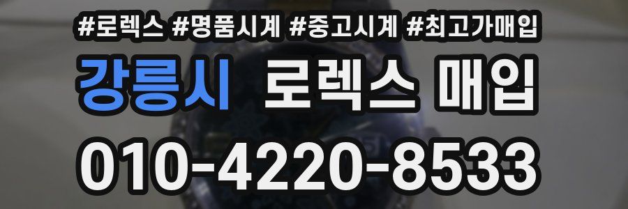 강릉시 로렉스 매입