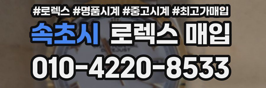 속초시 로렉스 매입