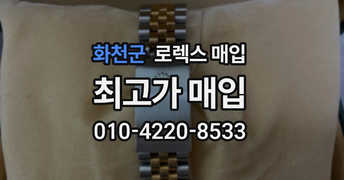 화천군 로렉스 매입