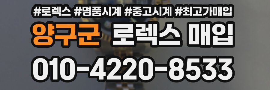 양구군 로렉스 매입