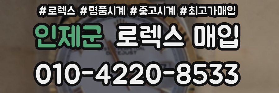 인제군 로렉스 매입