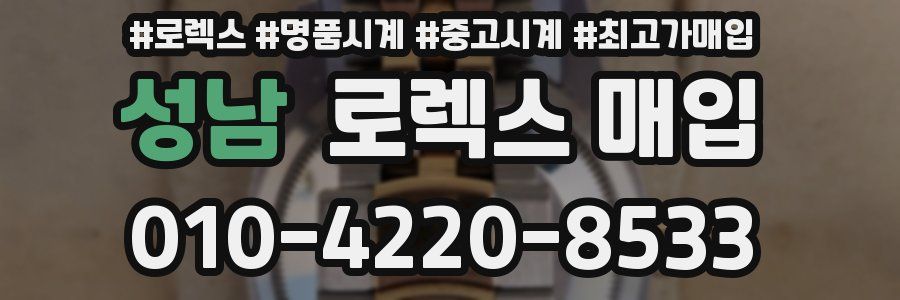 성남 로렉스 매입