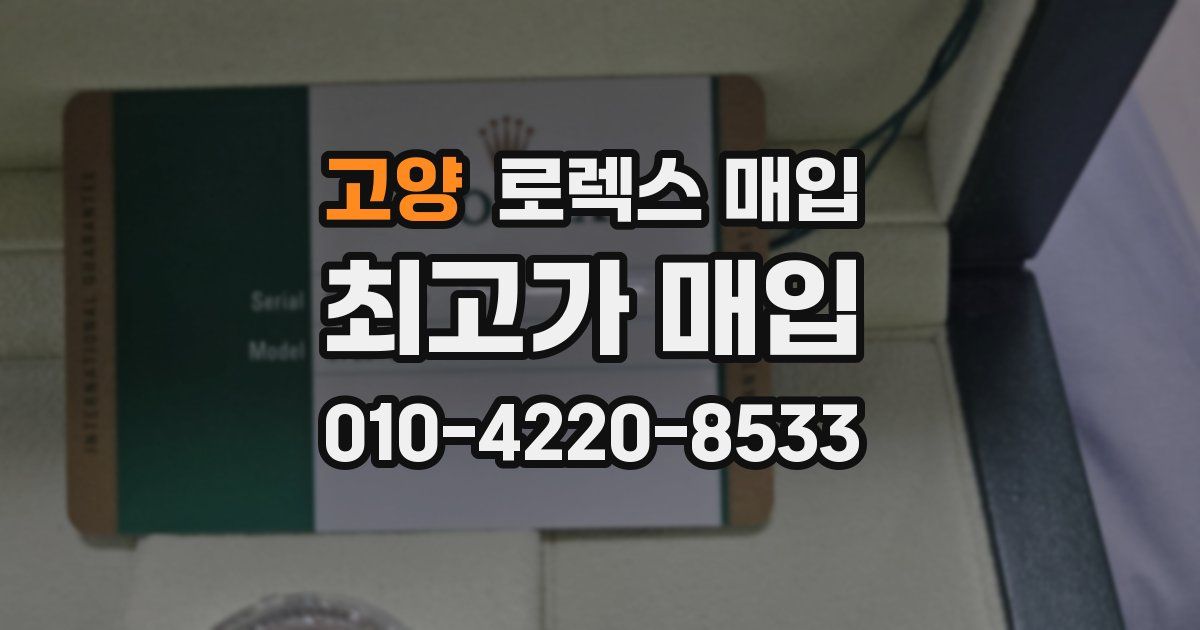 고양 로렉스 매입