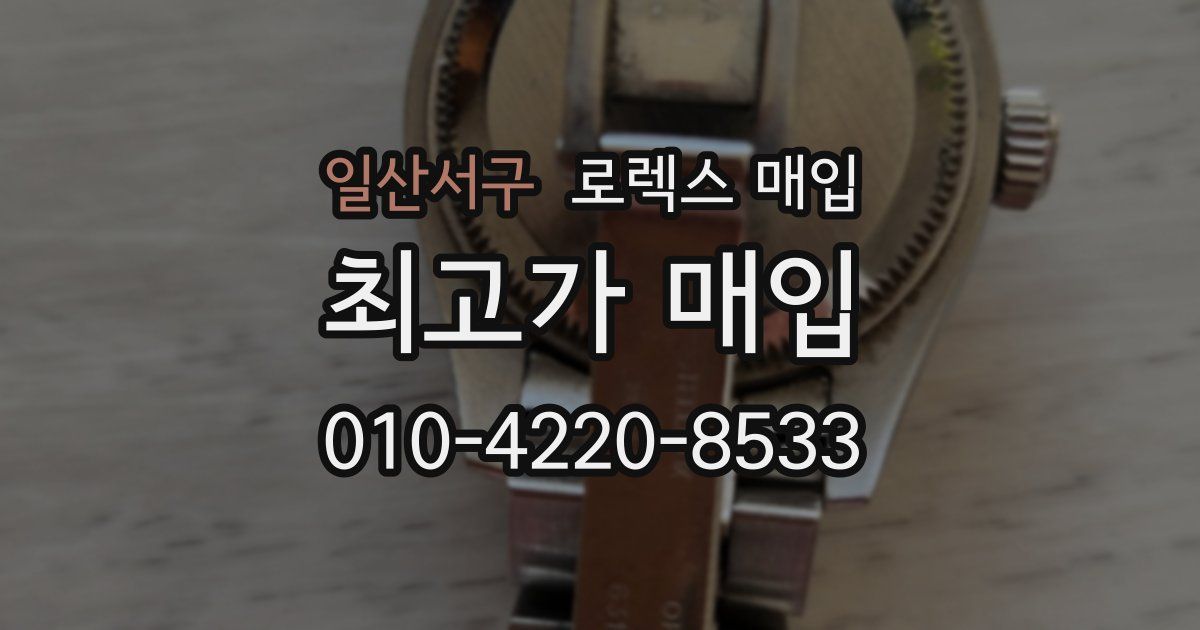 일산서구 로렉스 매입