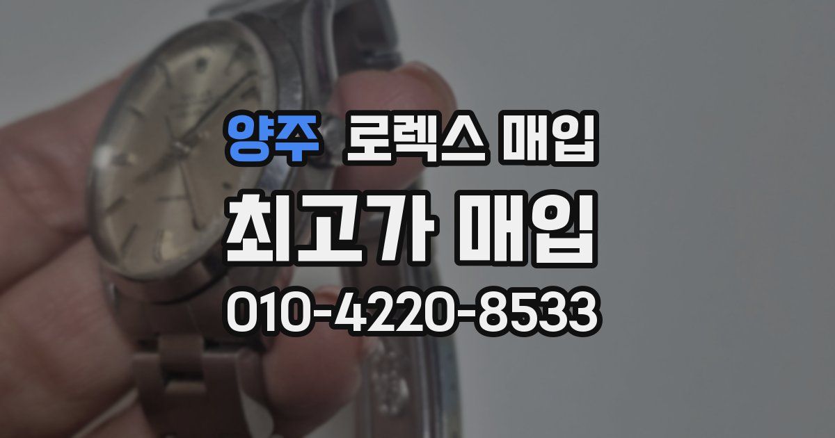 양주 로렉스 매입
