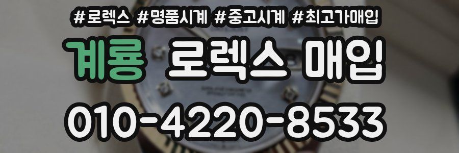 계룡 로렉스 매입