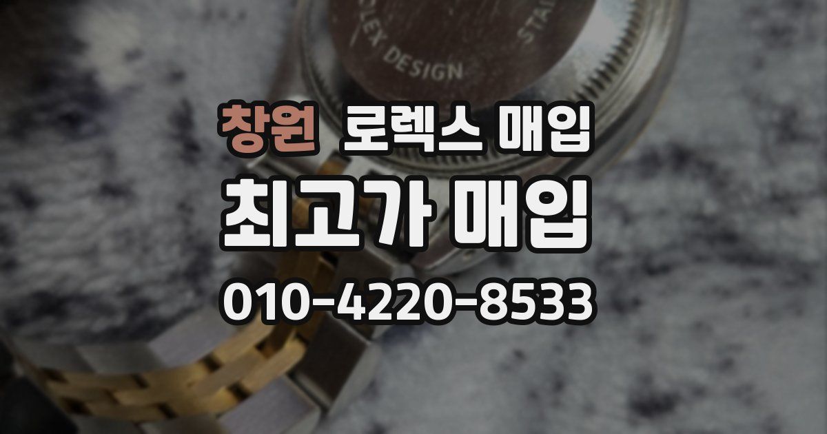 창원 로렉스 매입