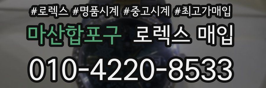 마산합포구 로렉스 매입