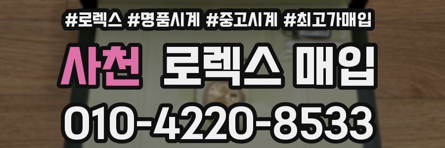 사천 로렉스 매입