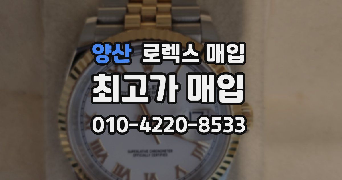 양산 로렉스 매입