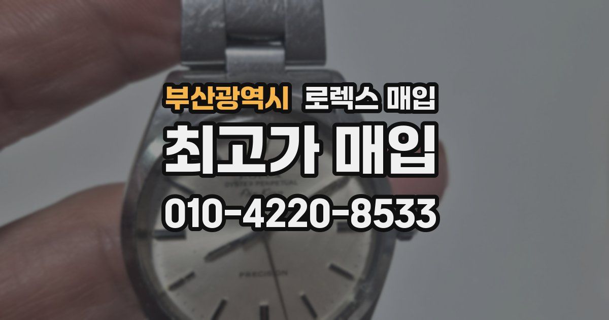 부산광역시 로렉스 매입