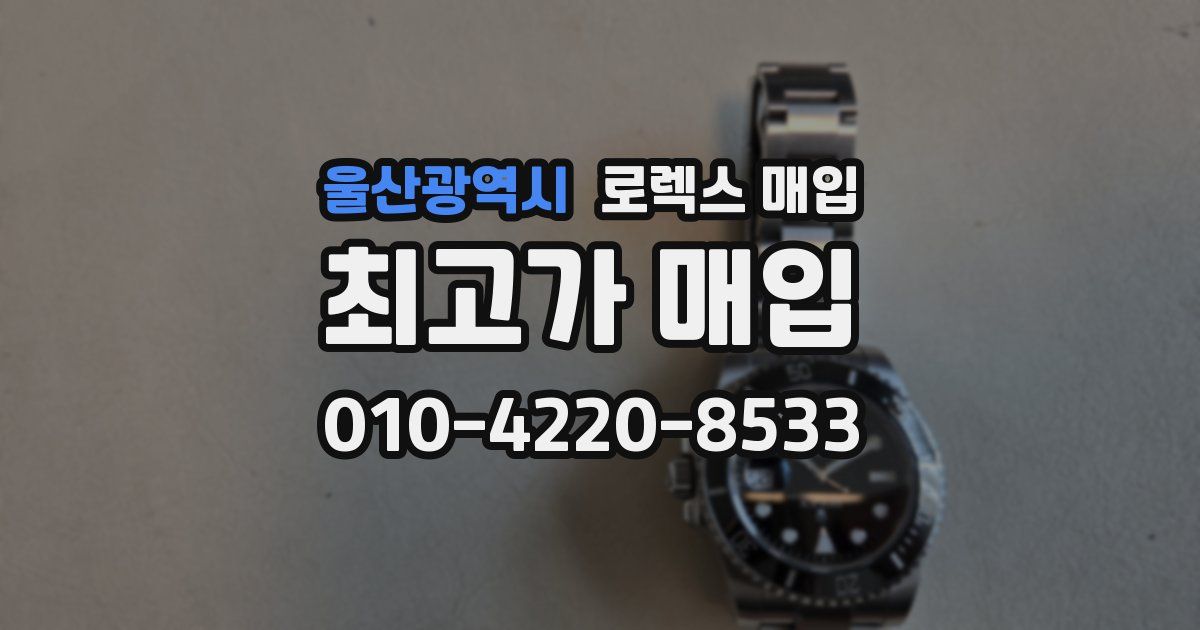 울산광역시 로렉스 매입