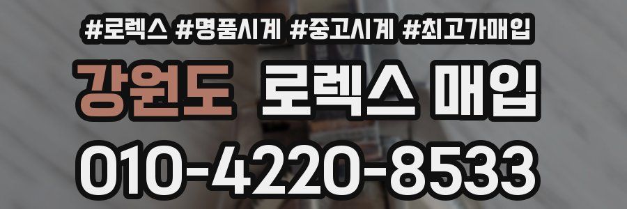 강원도 로렉스 매입