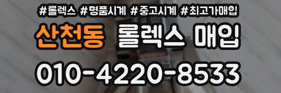 산천동 롤렉스 매입