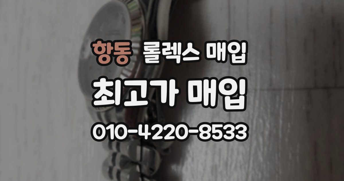 항동 롤렉스 매입