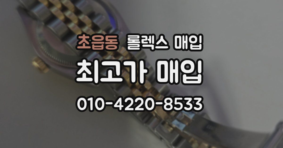초읍동 롤렉스 매입