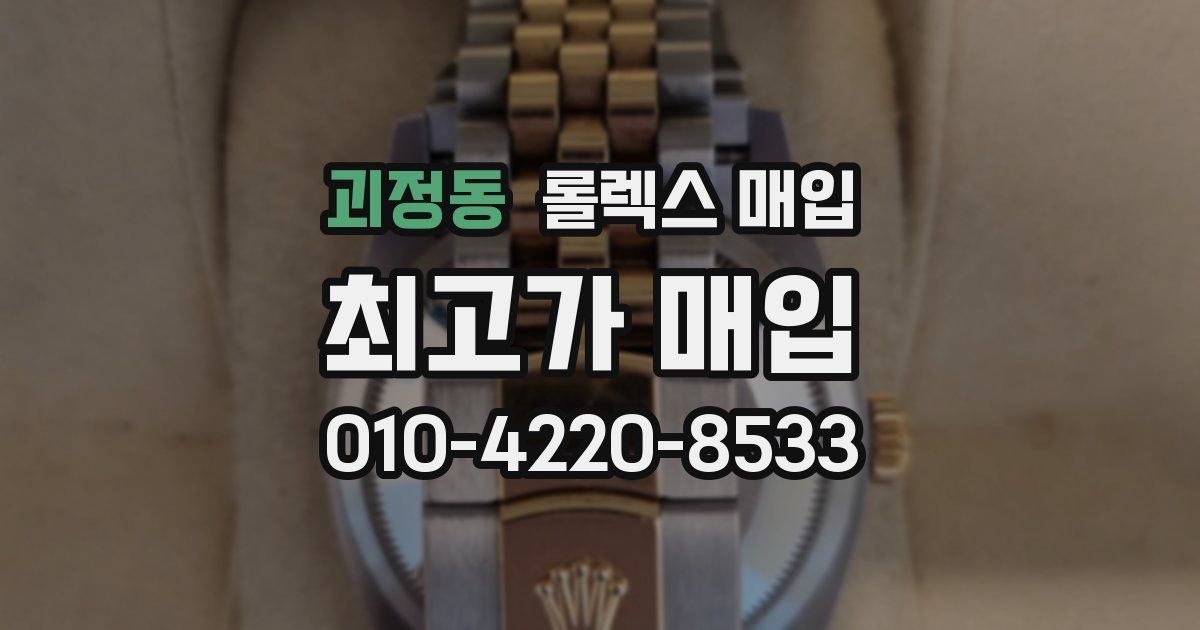 괴정동 롤렉스 매입