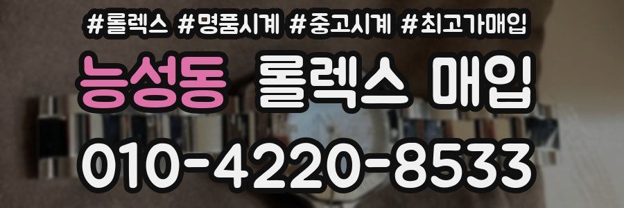 능성동 롤렉스 매입