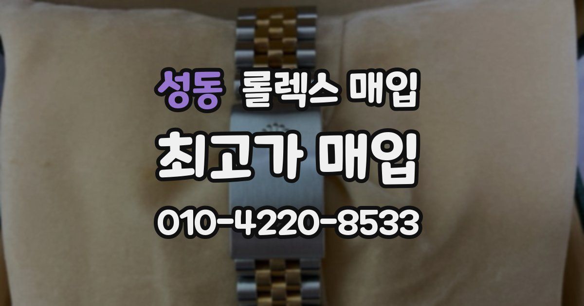성동 롤렉스 매입
