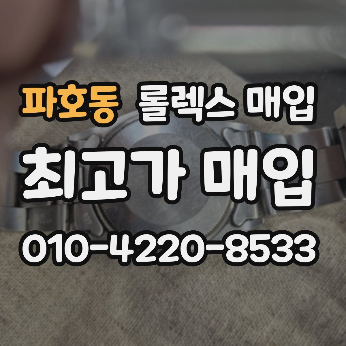 파호동 롤렉스 매입