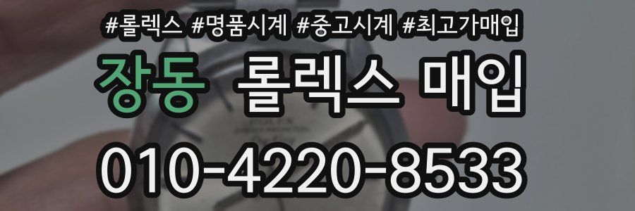 장동 롤렉스 매입