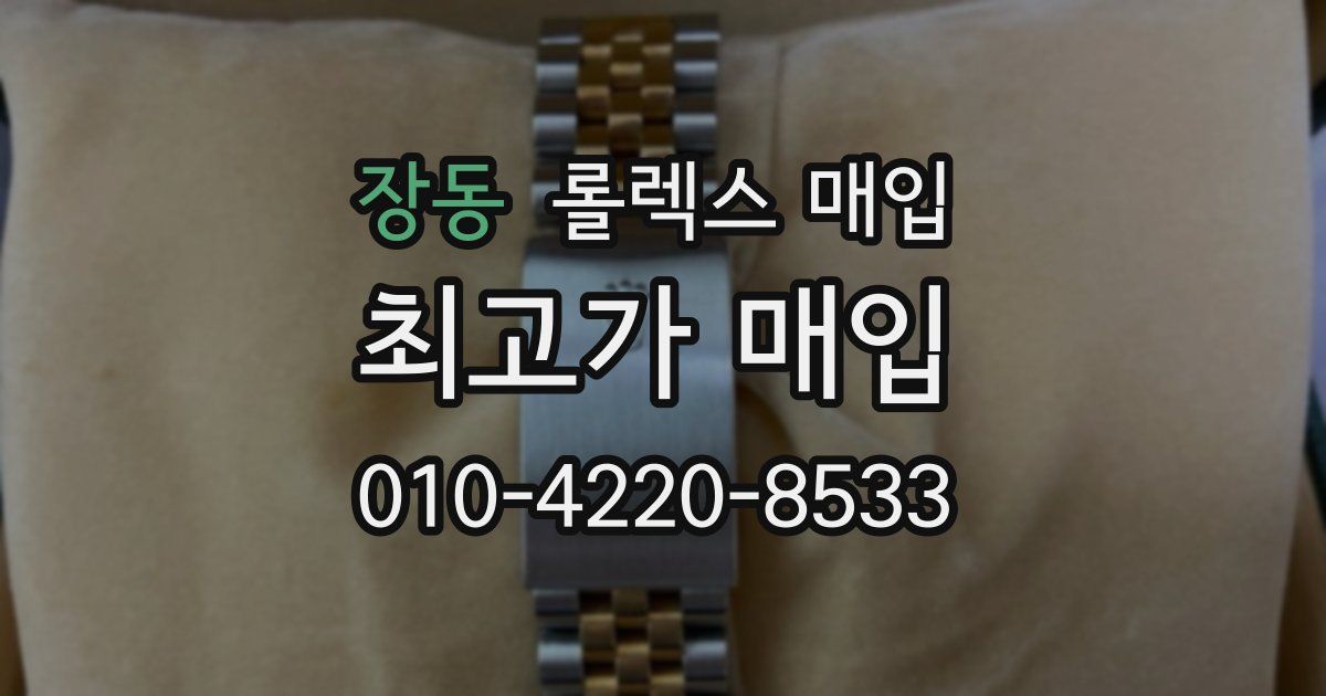 장동 롤렉스 매입