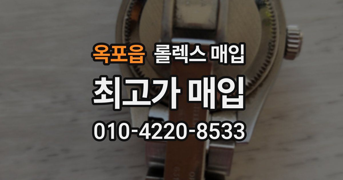 옥포읍 롤렉스 매입