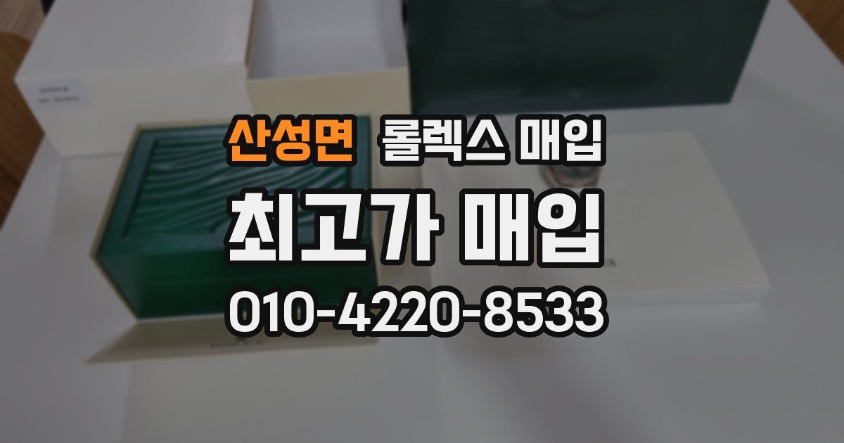 산성면 롤렉스 매입