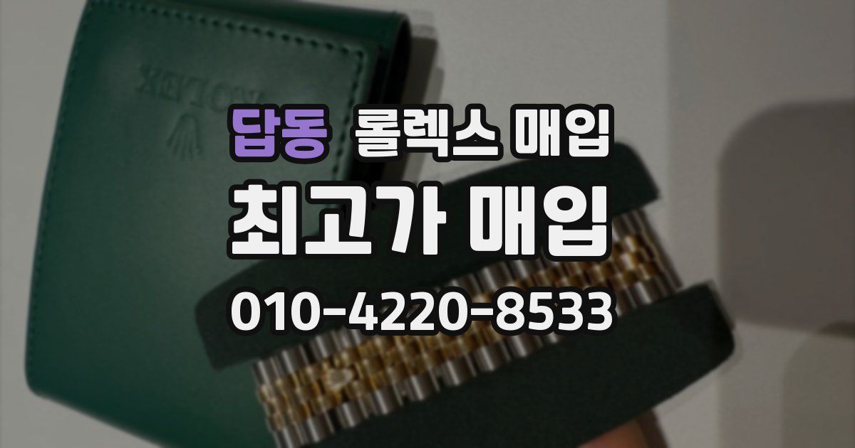 답동 롤렉스 매입