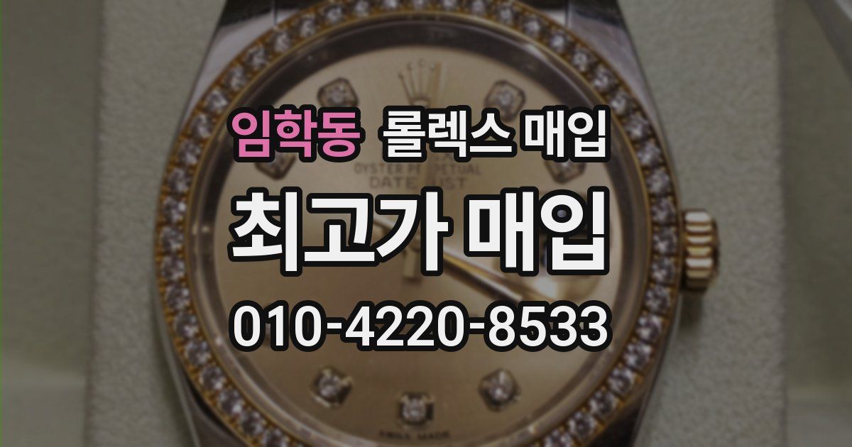 임학동 롤렉스 매입