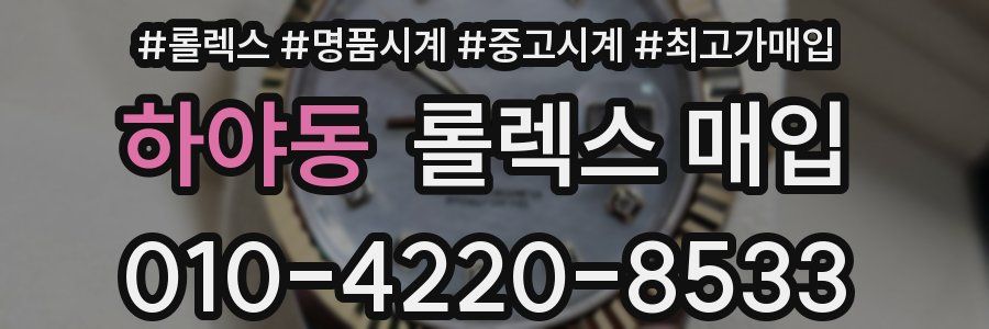 하야동 롤렉스 매입