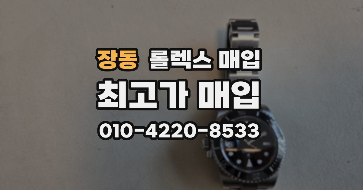 장동 롤렉스 매입