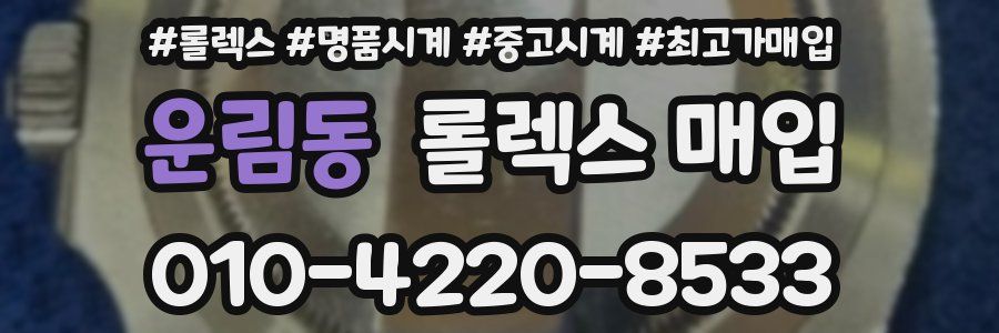 운림동 롤렉스 매입