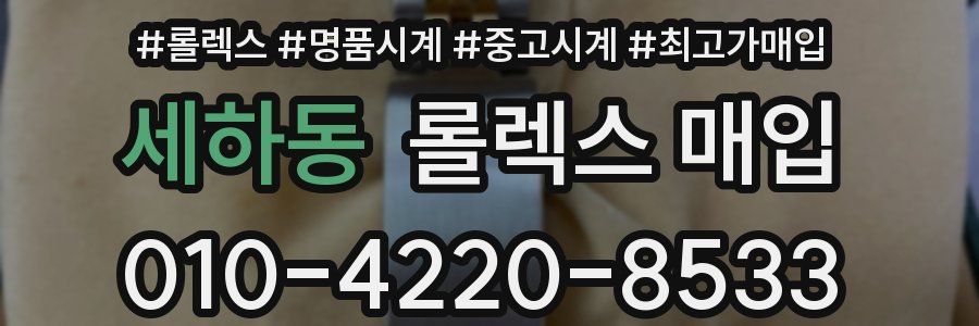 세하동 롤렉스 매입