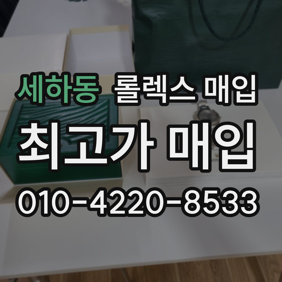 세하동 롤렉스 매입
