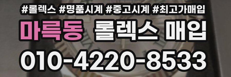 마륵동 롤렉스 매입