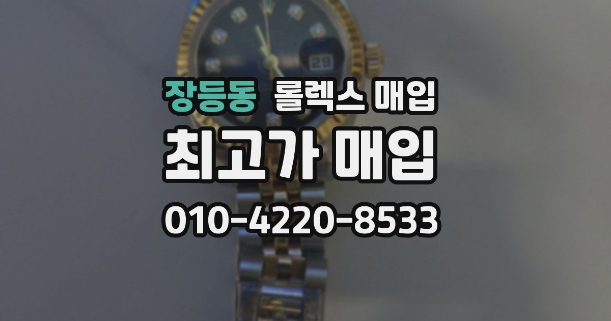장등동 롤렉스 매입