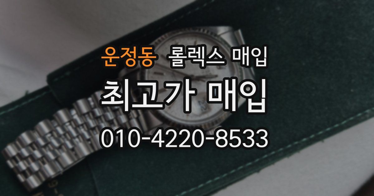 운정동 롤렉스 매입