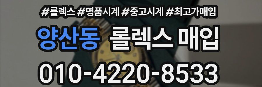양산동 롤렉스 매입