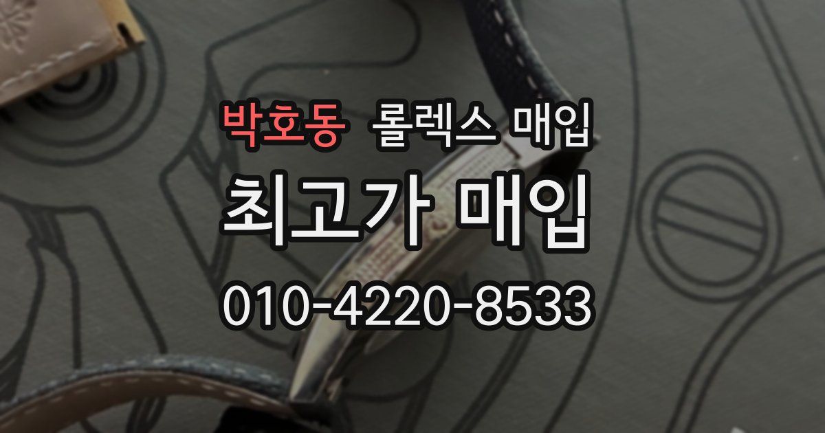 박호동 롤렉스 매입
