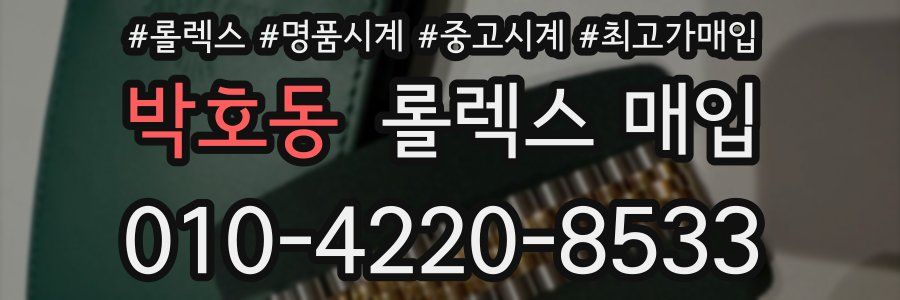박호동 롤렉스 매입