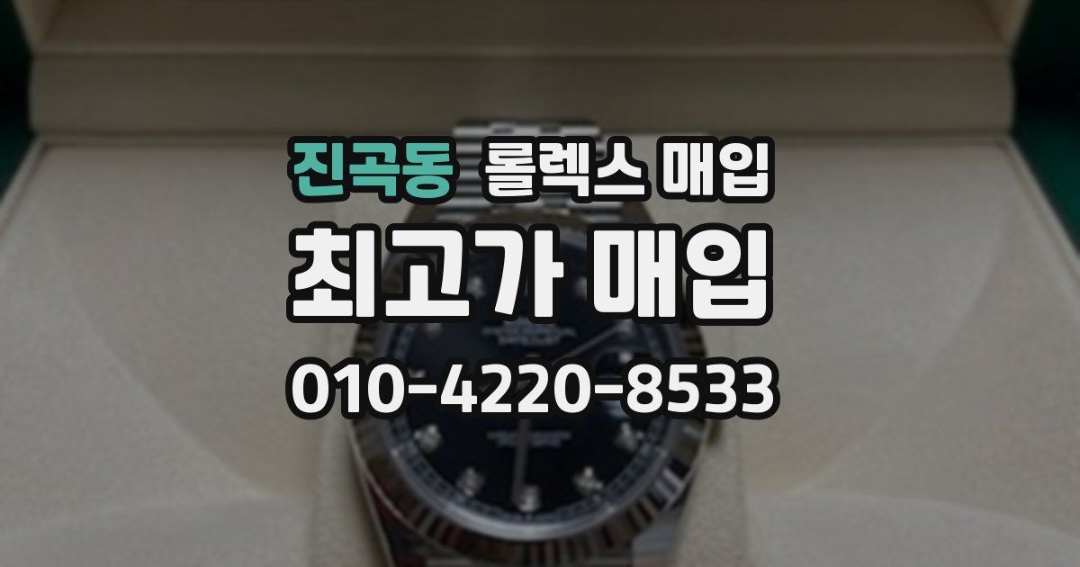 진곡동 롤렉스 매입
