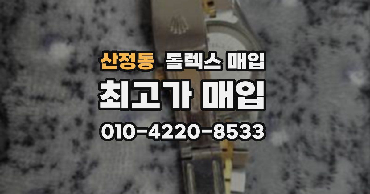 산정동 롤렉스 매입