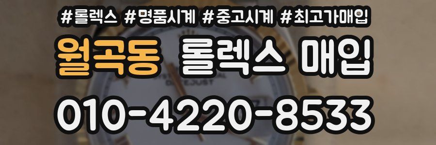 월곡동 롤렉스 매입